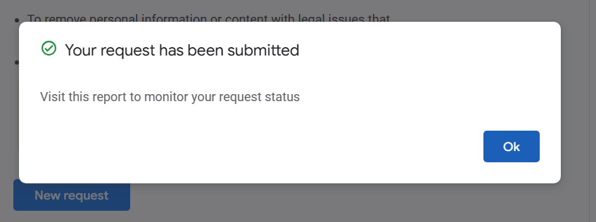 google removal